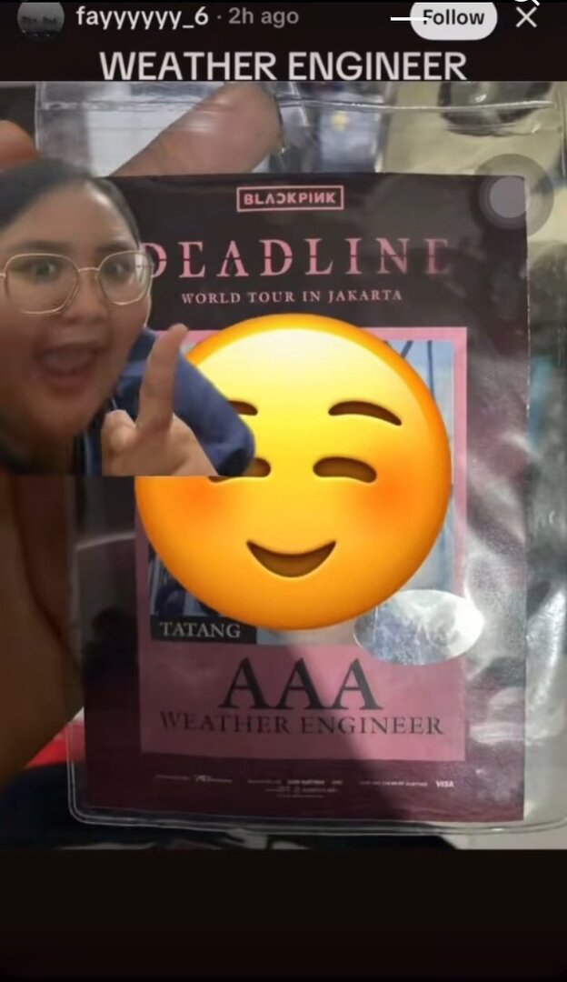 -Star Terima kasih kepada Pak Tatang! Tapi emang day 2 kemarin gacor banget sih  padahal mendung bgt “Pawang hujan” kalau di bahasa Inggris keren juga ya namanya 'weather engineer' 😭