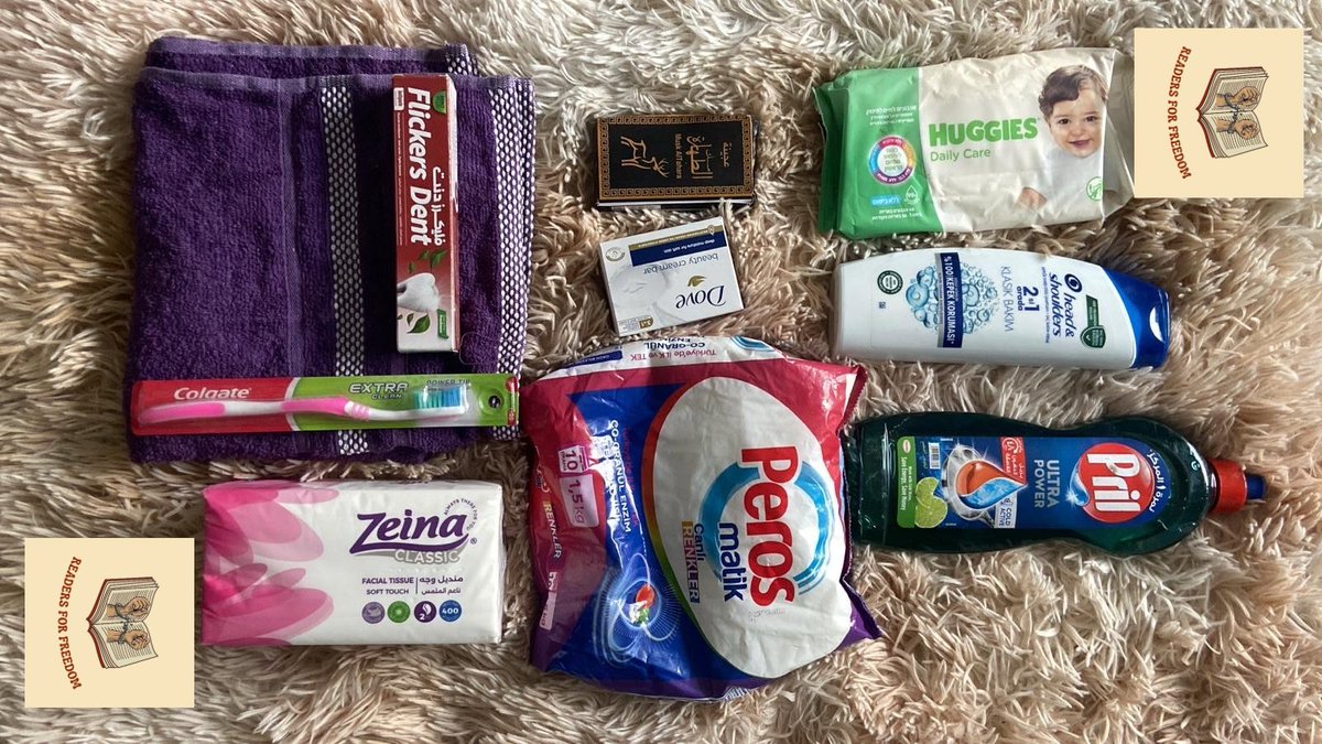 readers4freedom's tweet image. Saif has started preparing hygiene parcels for families in Gaza. Please keep supporting and donating if you can.

Donate to our PayPal: paypal.me/alicehenryli 
Kofi: ko-fi.com/readers4freedom