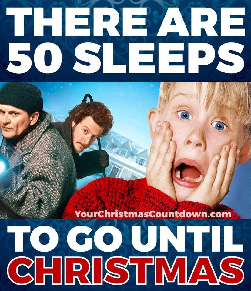 50 SLEEPS UNTIL  #CHRISTMAS!
 👉 YourChristmasCountdown.com 🎄🎅
