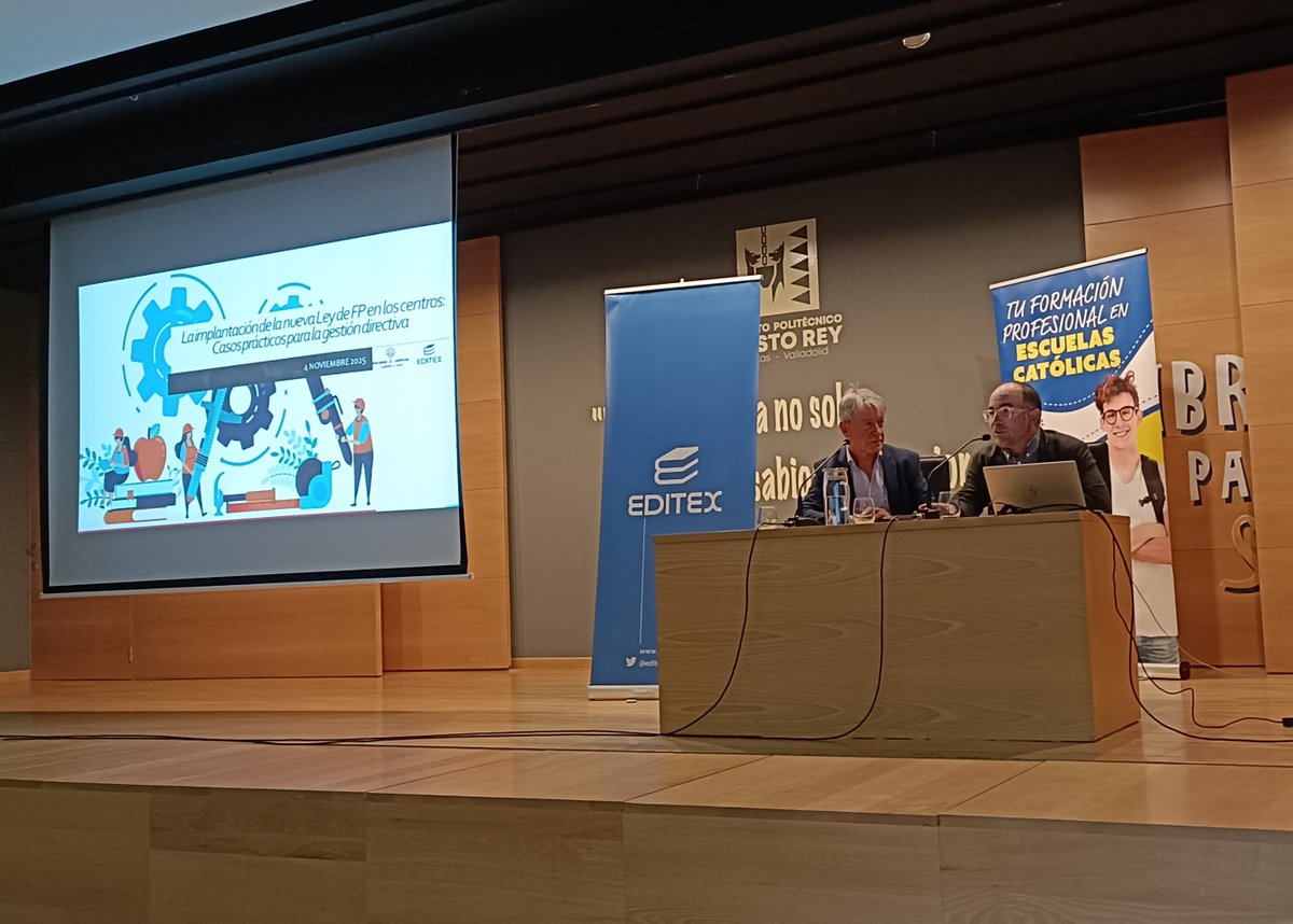 Encuentro de Directivos de Centros de FP de Escuelas Católicas de Castilla y León
Formación Modular - Casos prácticos para la gestión directiva
share.google/59L658nBogIQ33…