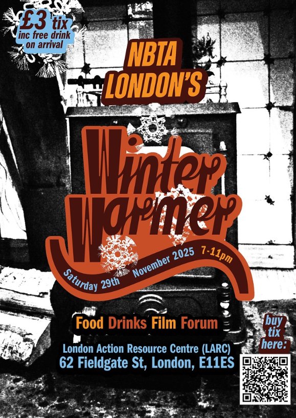 NBTA London's Winter Warmer is on at the end of THIS MONTH. Come together and get toasty on Saturday 29th November at 7pm. Get your ticket now or miss out on home-cooked food, community, a short film and forum to talk all things boaty... buytickets.at/nbtalondon/186…

All are welcome
