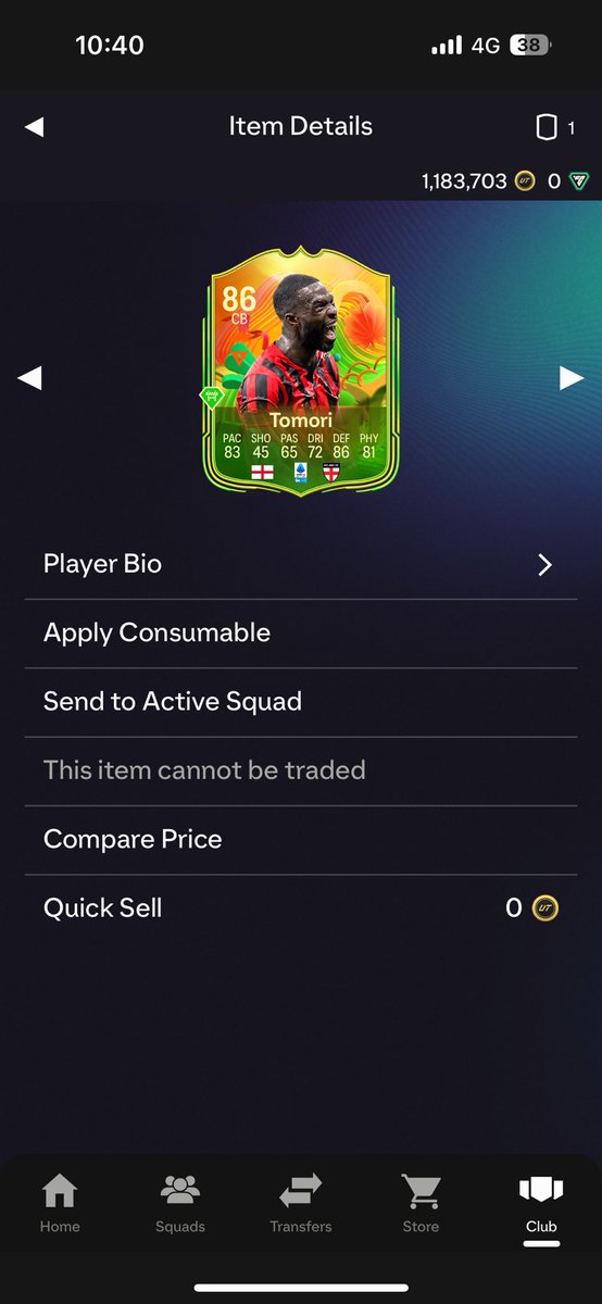 MavTranslation's tweet image. Do you know why EA gave me this card today ?! I know I chose the pack last season @NitroFooty  @FUT_Accountant