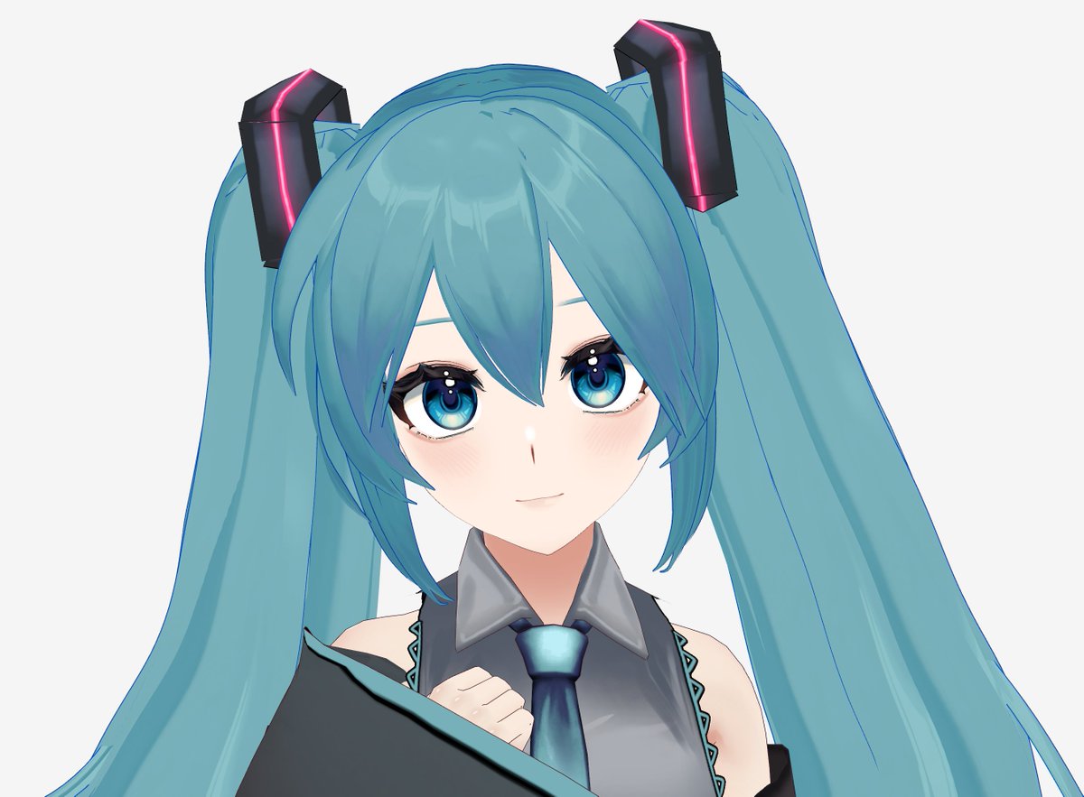 tanjo_v's tweet photo. I made a quick miku model in Vroid 💙 https://t.co/EWnbZZHx8G