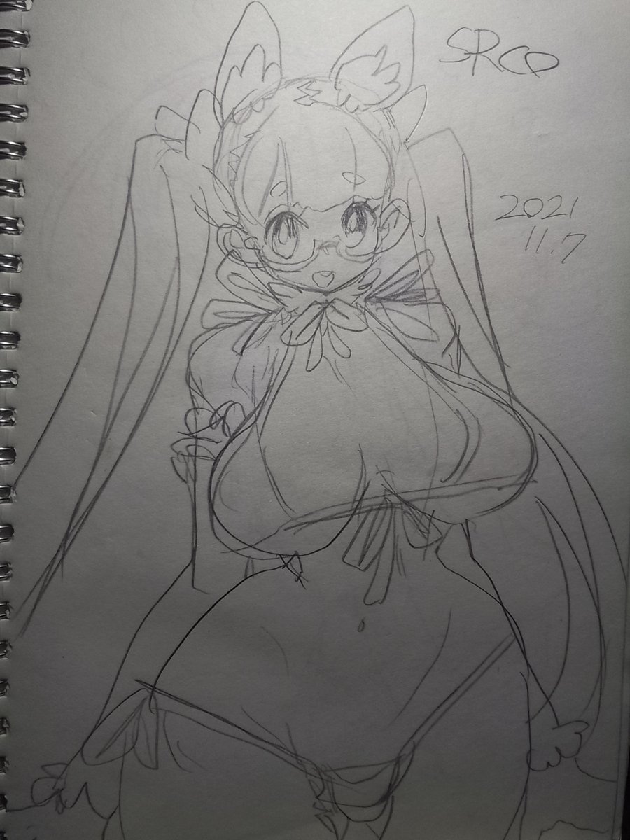 A5のペラペラノートにSR子 