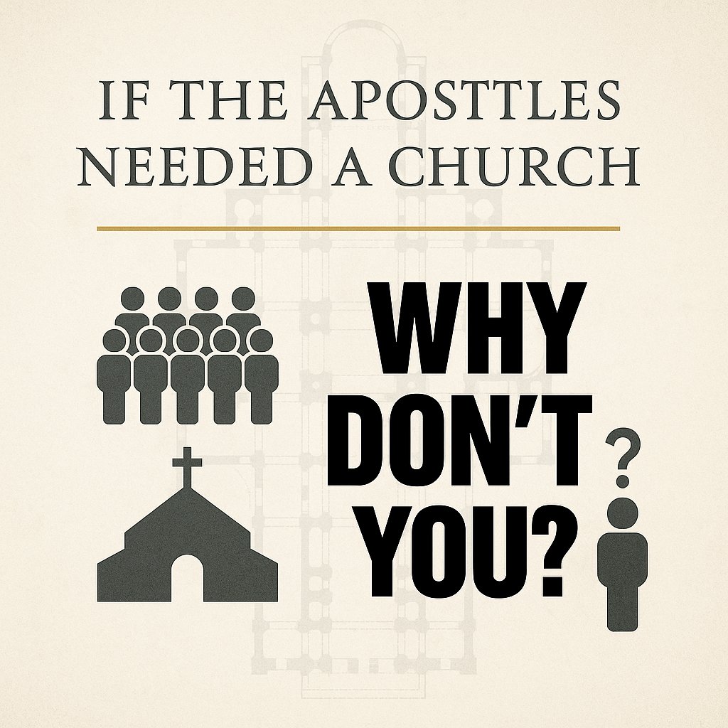 LloydDeJongh's tweet image. Jesus didn’t found “Me &amp;amp; My Bible, Inc.” 
He founded a Church. Protestants can sneer “no steenkeeng church” and freelance doctrine all day, but that’s not apostolic Christianity - it’s DIY religion. 
If the apostles needed a Church, why don’t you? 
#SolaScriptura #SoloInterpreter…