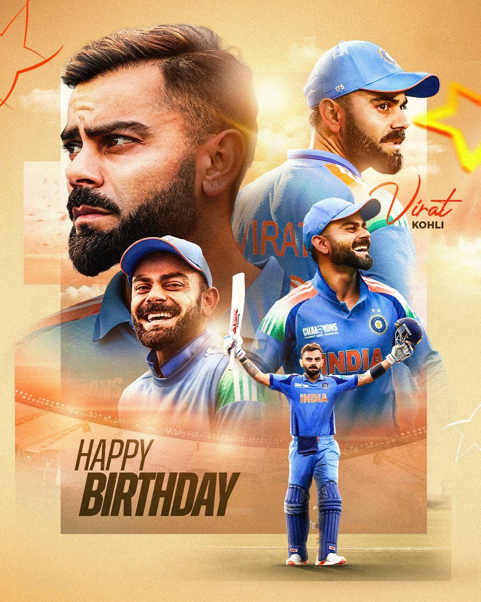 Happy Birthday to my idol <a href="/imVkohli/">Virat Kohli</a>, who turned ambition into milestones, passion into records and pressure into performance! 🎂🍰💫🎈🎉

Wishing you another year filled with records and tremendous victories! 🏏👑

Keep Inspiring! 🤗❤️🫶🏻

#HappyBirthdayViratKohli | #KingKohli
