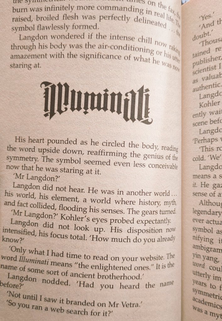 CtrlAltWritee's tweet image. Well sometimes I think if the Illuminati truly guards the world’s greatest mysteries, then love must be its oldest secret, hidden not in manuscripts or marble but in the trembling honesty of two souls trying to understand that why destruction feels so holy..
#danbrown 
#books