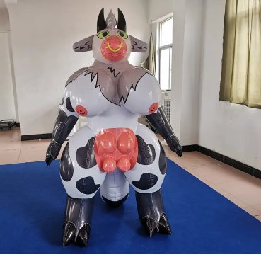 A sexy inflatable cow
#infaltables
#cartoon
#sph
#toy
#advertising