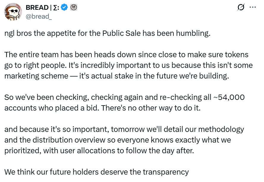 MegaETH sale results tomorrow