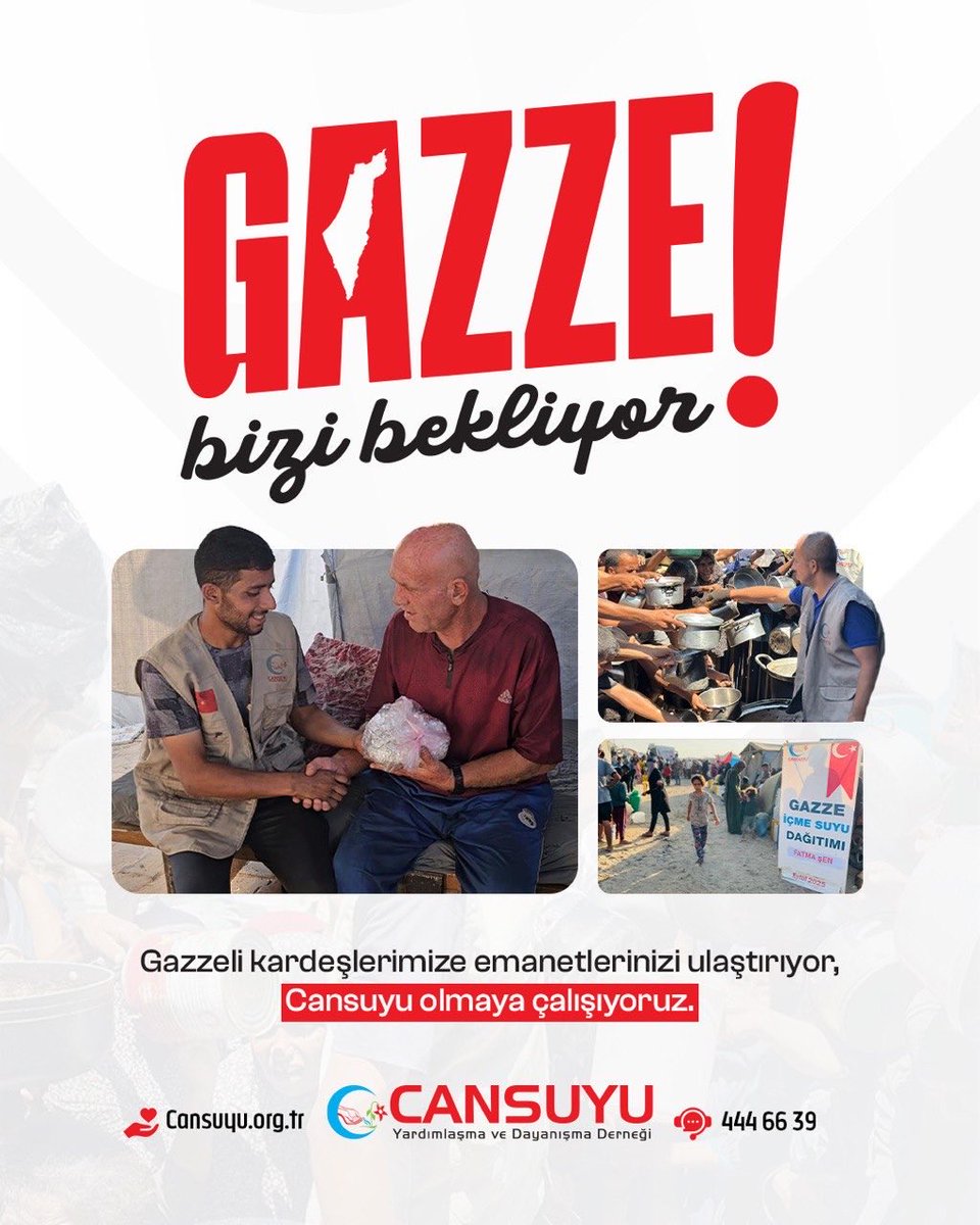 Gazze bizi bekliyor!

Gazzeli kardeşlerimize emanetlerinizi ulaştırıyor, Cansuyu olmaya çalışıyoruz.

Online bağış; cansuyu.org.tr/bagis