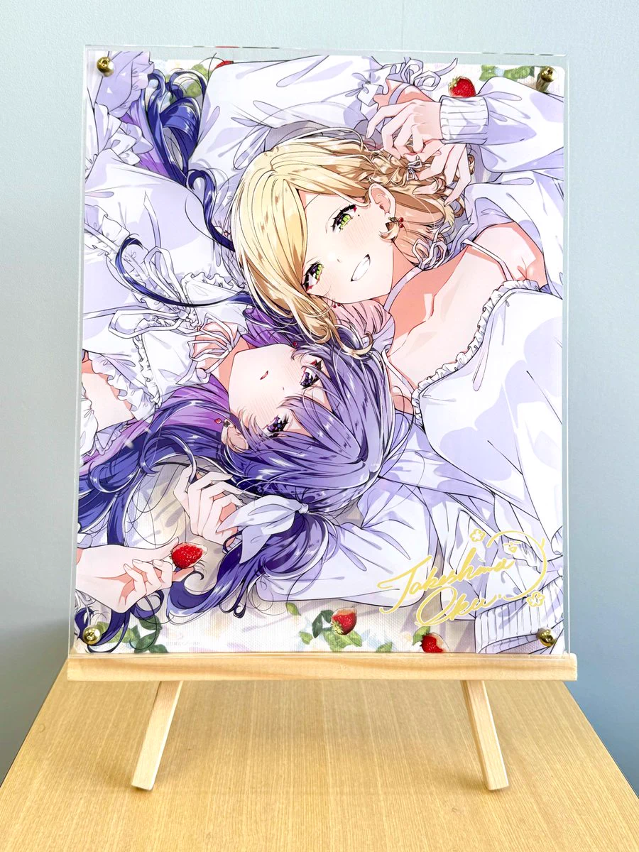 ささやくように恋を唄う直筆サイン入り志帆&亜季　レイヤードグラフ（F3サイズ） ささやくように恋を唄う【公式】 på X: 