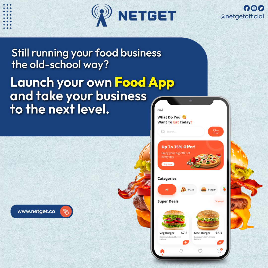 netgetofficial's tweet image. 🍔 Still managing your food business the old-school way? It’s time to go digital with Netget! 📱

Launch your own Food Delivery App and give your customers the convenience they crave — easy ordering, fast delivery, and irresistible offers! 🚀

#Netget #FoodApp #AppDevelopment