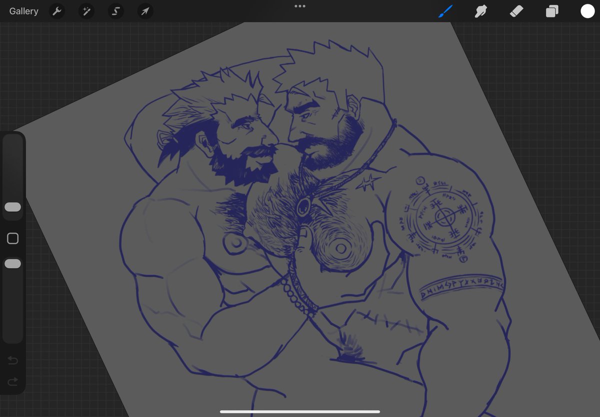 What you think of my Old Man Yaoi?
Adam and Elof morning routine to keep those evil dragon’s curse at bay