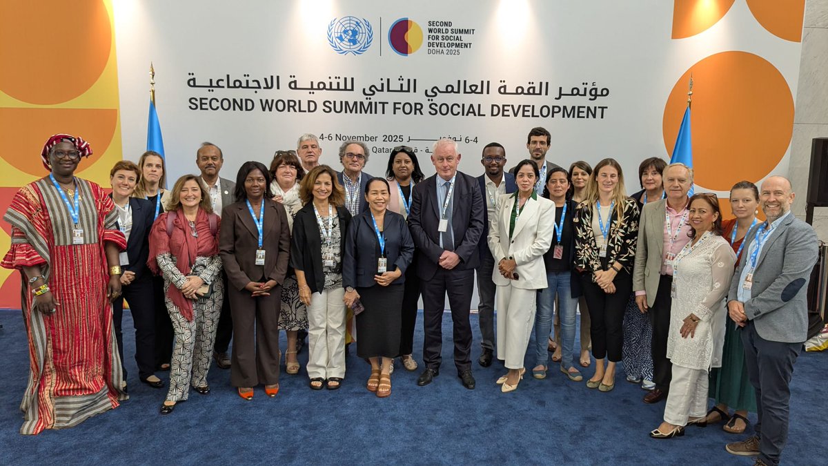 ituc's tweet image. 🌍✊ The global labour movement is united at the Second World Summit for Social Development in Doha!

📢 Read the ITUC&apos;s full statement on the 2025 WSSD Political Declaration:
🔗 ituc-csi.org/ITUC-statement…

#WSSD2025 #SocialJustice #DecentWork #WorkersRights #UnionPower 💪🌐