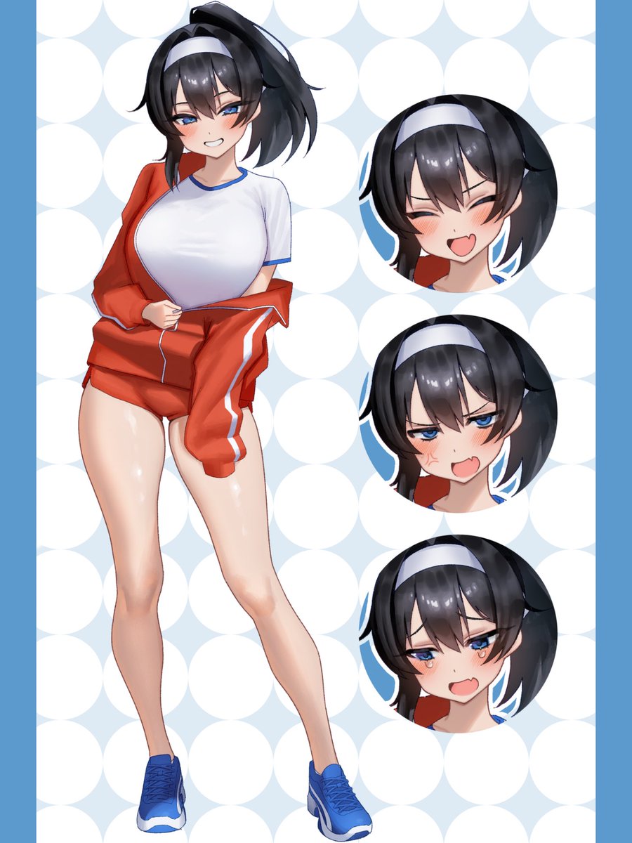 katashiro_sub's tweet image. ギャルズKISSにて鶴野柊花ちゃんの立ち絵を描かせていただきました！