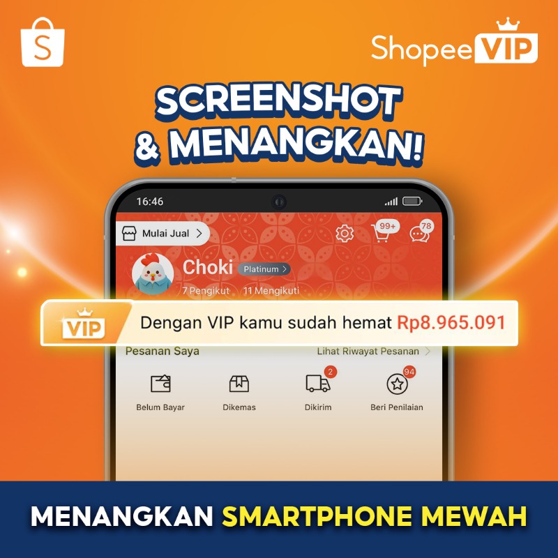 ShopeeID's tweet photo. 🧡 GIVEAWAY iPhone 15 🧡

Mau dapet iPhone 15 GRATIS dari mimin?
Caranya:
- FOLLOW @ShopeeID
- RT &amp; KLIK banner ini
- REPLY screenshot nominal yang berhasil kamu hemat dengan berlangganan ShopeeVIP  + hashtag #LanggananShopeeVIP

GOOD LUCK! 🤩