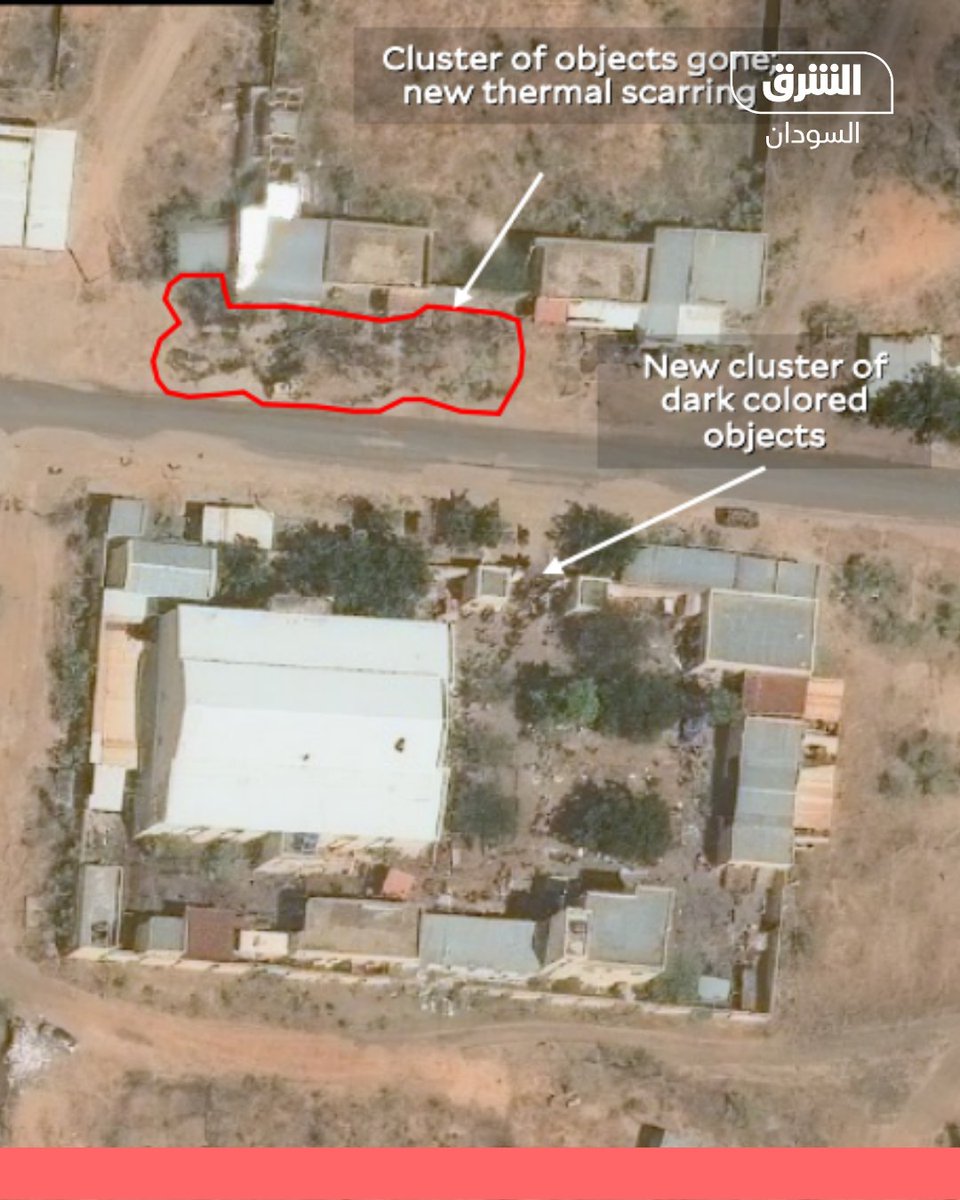 HassanAhmedBerk's tweet image. The #Humanitarian Research Lab at #Yale University reports that:

Satellite image analysis has identified locations of mass body disposals and two mass graves in Al-Fashir following the Rapid Support Forces’ (#RSF) takeover.

The images also show probable gatherings of detainees