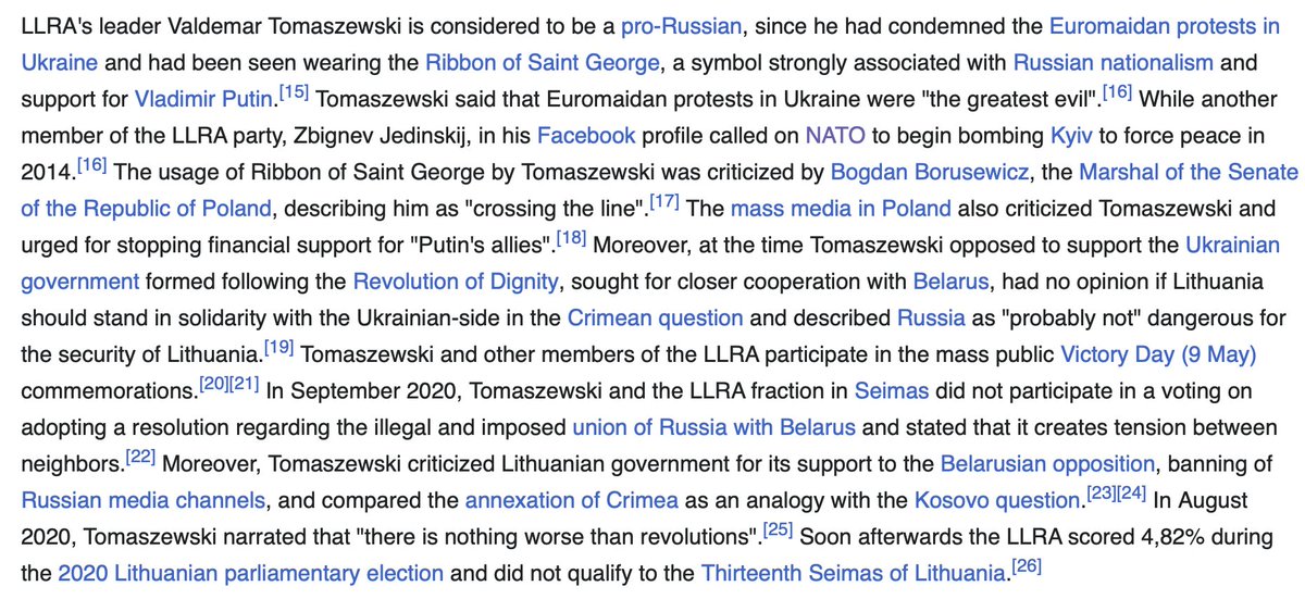 Es nebūtu pārsteigts, ja viņa tiešām būtu kremļa aģente. Šeit ir Wiki sadaļa par viņas partijas pozīciju krievijas jautājumā: