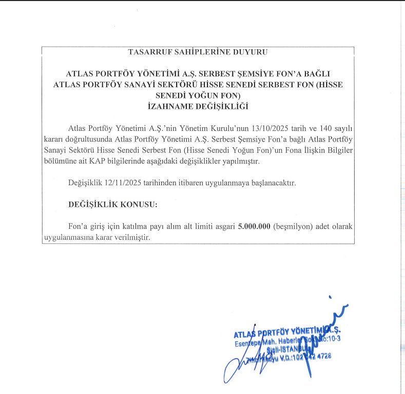 #SNY serbest fonundan alabilmek için son gün 12Kasım
 O günden sonra almak isteyen arkadaşlar en az 7milyon TLlik alım yapabilecekler. 
Fon yönetimi değistikten sonra son 1 ayda %25 getiri sağladı.

#THV #DOH #TLY #AFT #DFi #Tehol #TERA #BOS #HKM #URA #pgsus #thyao #isctr #EREGL