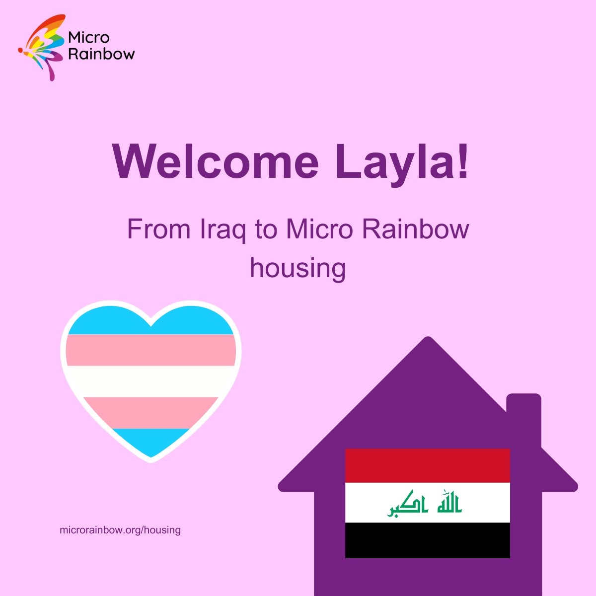 MicroRainbow's tweet photo. Weβve welcomed Layla, a trans woman from Iraq, to Micro Rainbow safe housing in the West Midlands! π³οΈββ§οΈ
Now she can begin rebuilding her life in safety π
Help make more arrivals like this possible π https://t.co/IoveKYcnWT
#LGBTQI #ChangingLGBTQILives https://t.co/QavLCoviFq
