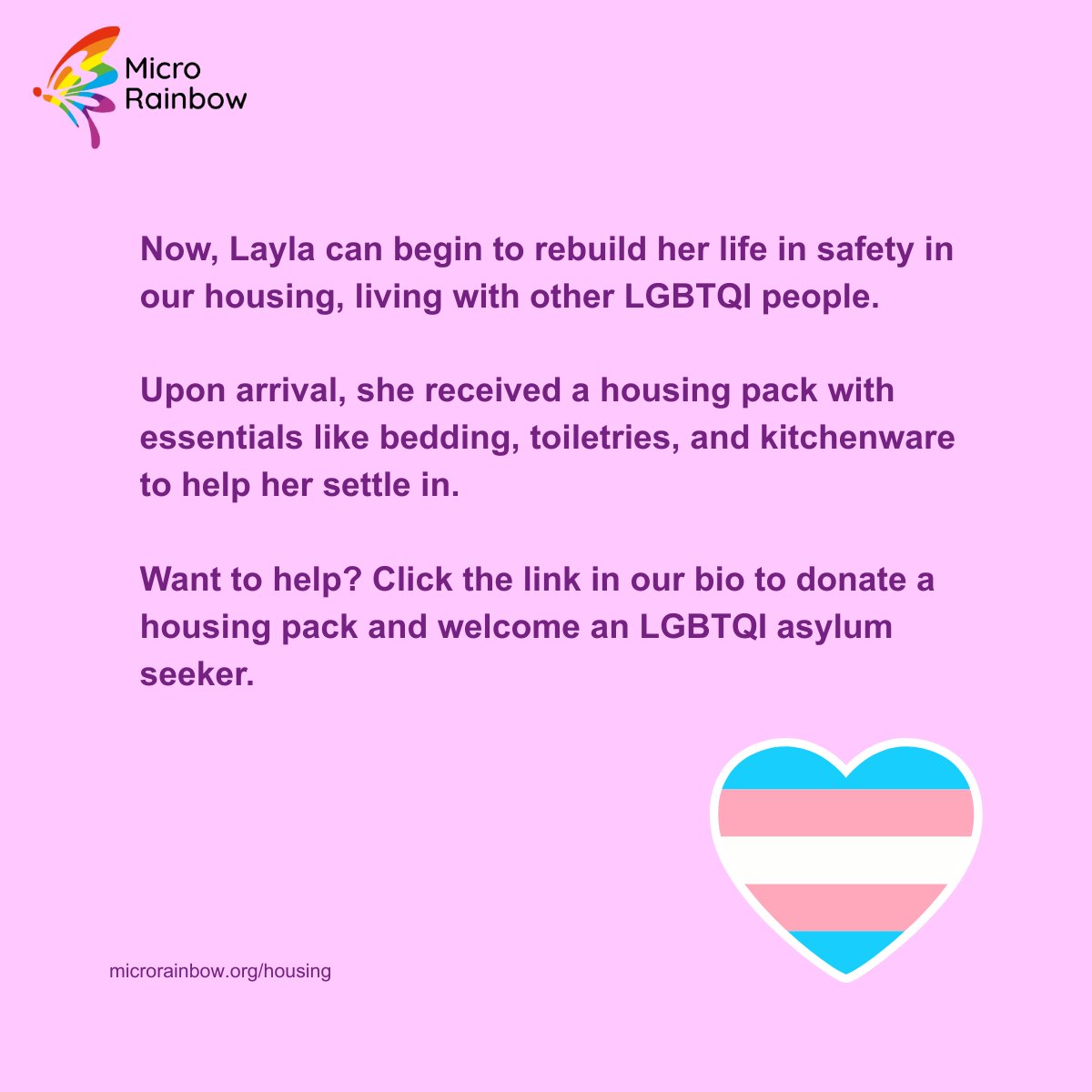 MicroRainbow's tweet photo. Weβve welcomed Layla, a trans woman from Iraq, to Micro Rainbow safe housing in the West Midlands! π³οΈββ§οΈ
Now she can begin rebuilding her life in safety π
Help make more arrivals like this possible π https://t.co/IoveKYcnWT
#LGBTQI #ChangingLGBTQILives https://t.co/QavLCoviFq