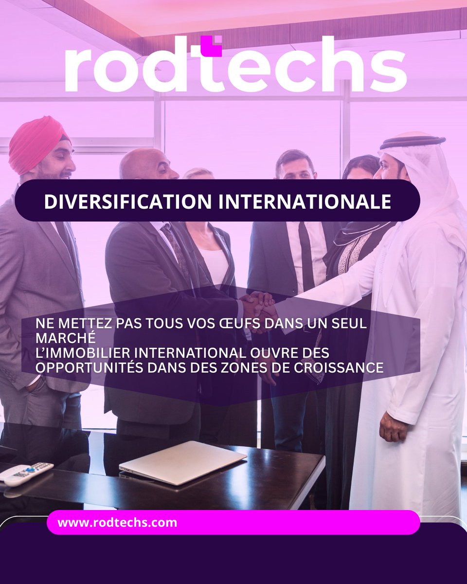 RodTechs_'s tweet image. Ne mettez pas tous vos œufs dans un seul marché
#Diversification #ImmobilierInternational #RodTechs #proptech #realestate #realestateagent #luxuryrealestate #realestategoals #commercialrealestate #realestatesales