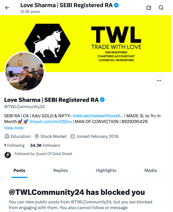 QuantAlgoBot's tweet image. We rarely call anyone out — but this so-called finfluencer really needs a mirror.

Charges ₹25k/month, gives “trades” of 15–20 points, and probably floods fake screenshots as “proof.”

Reality check: Even if someone makes 15 points every single day for 20 days (100% strike rate…