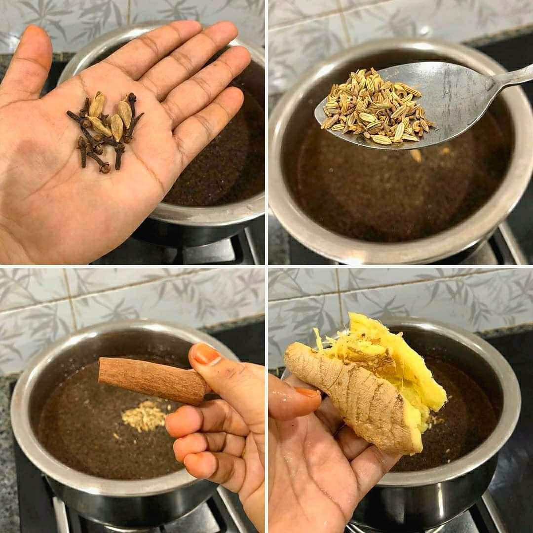 DailyMakan's tweet photo. Resipi Teh Masala Sedap Minum Masa Hujan! ☕😋
⠀
Bahan-Bahan:⠀
√ 2-3L air⠀
√ 4 sudu besar daun teh⠀
√ Bunga cengkih⠀
√ Buah pelaga⠀
√ Jintan manis⠀
√ Kulit kayu manis⠀
√ Halia⠀
√ Susu pekat⠀
√ Susu segar⠀
√ Susu tepung⠀
√ Gula⠀
⠀
Cara-Cara:⠀
1. Panaskan air dalam periuk.
2. Masukkan daun teh, bunga cengkih, buah pelaga, jintan manis dan kulit kayu manis.
3. Masukkan pula halia yang sudah ditumbuk.
4. Biarkan teh mendidih.
⠀