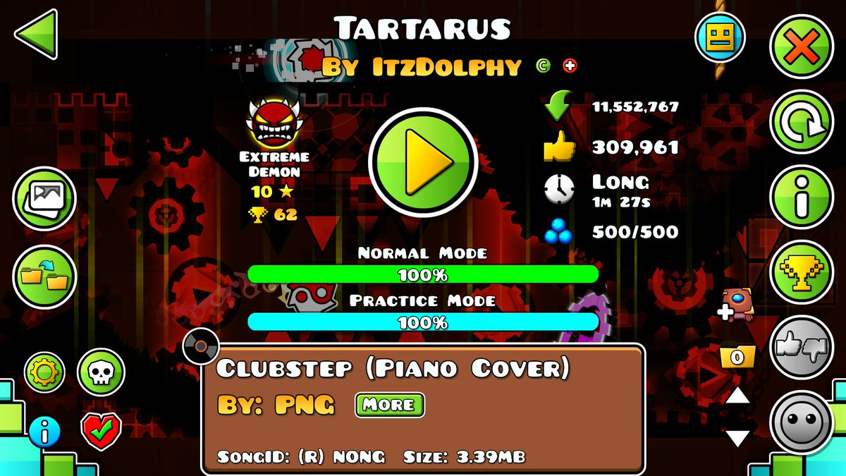 cnnrsgmd's tweet image. TARTARUS 100%
181,172 ATTEMPTS 
NEW HARDEST 
youtube.com/watch?v=UAGK2o…