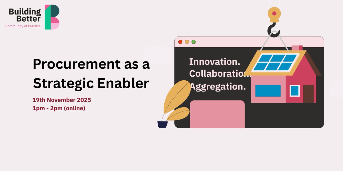 📅 Join us on the 19th Nov from 1pm - 2pm for an online event: Procurement as a strategic enabler to delivering homes through MMC with
<a href="/ZEDpods/">@zedpods</a> <a href="/Housing_Fest/">Housing Festival</a> <a href="/abrigroup/">Abri</a> <a href="/PfH_News/">PfH</a> @bristolcouncil <a href="/ElkinsLtd/">Elkins Construction</a>

Register here: events.teams.microsoft.com/event/4b217ad5…