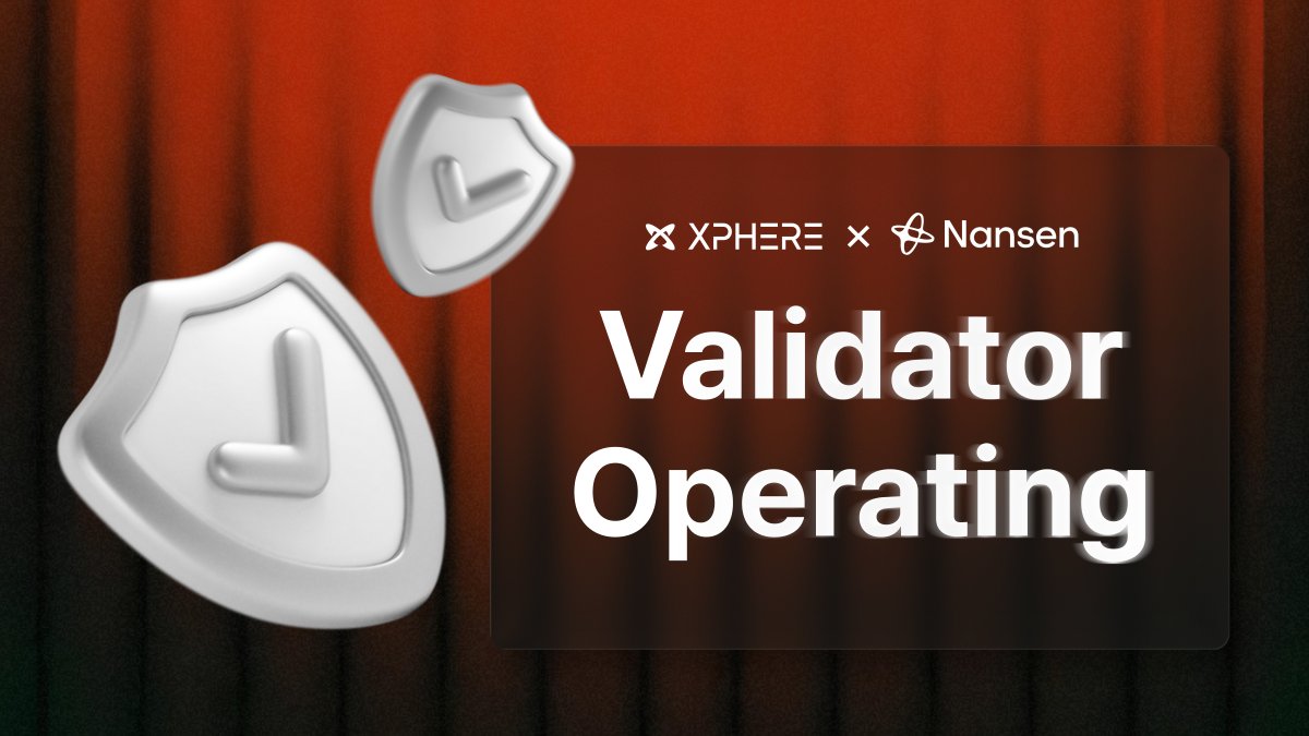Xphere_official's tweet image. 🚀 Nansen Validator Live on Xphere

Nansen is now operating as a validator on the Xphere network.
Validating blocks and securing the network with 
institutional-grade infrastructure.

Advancing transparency and data integrity in real-time. 💠

#Xphere #Nansen #Validator…