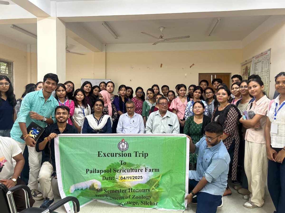 On 04.11.2025, 51 students of B.Sc. III Sem along with 4 Professors from G.C. College, under G.C. University, Silchar, Cachar, visited P3 Unit, Pailapool as part of their study tour. The students gained valuable insights into the “Soil to Silk” and “Silk to