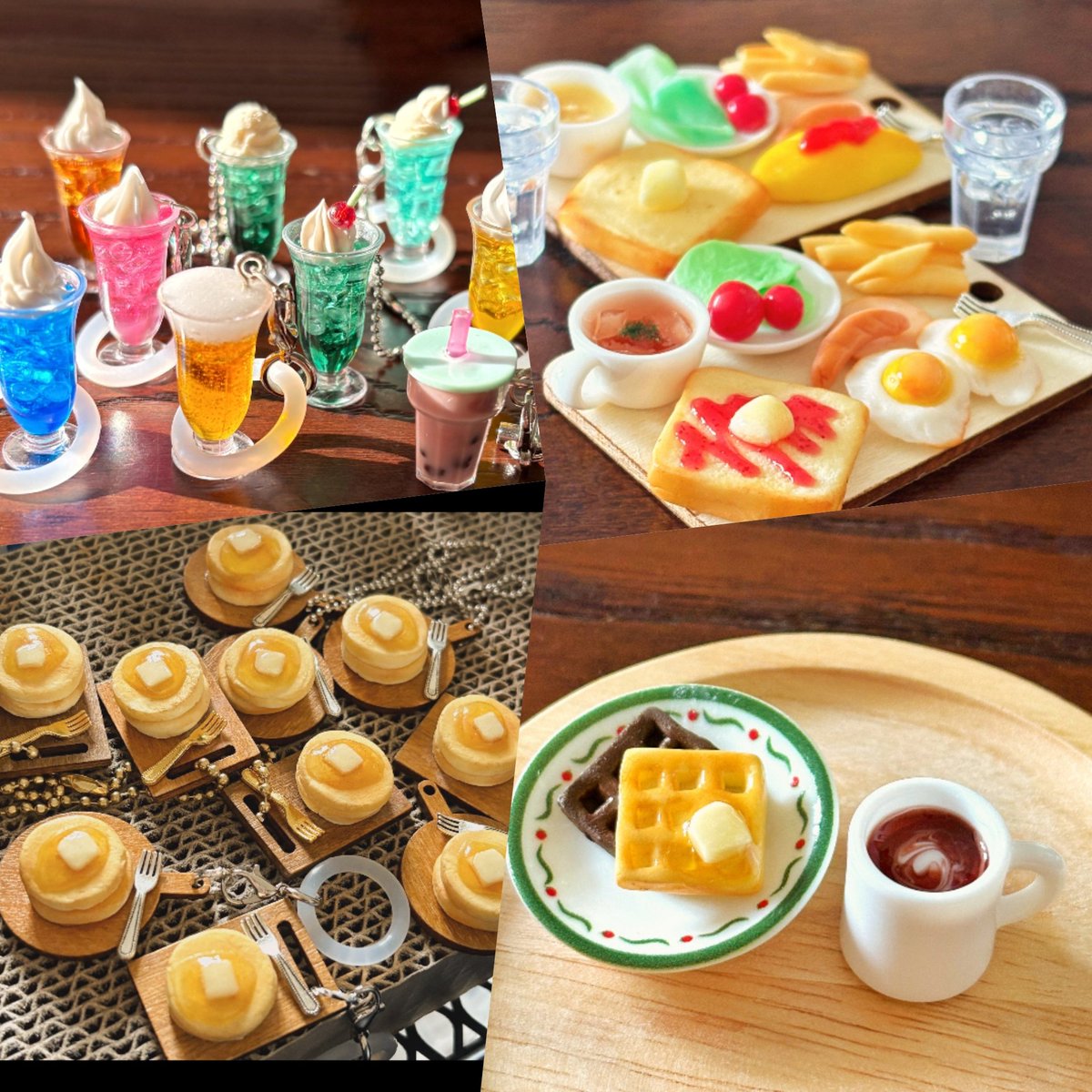 AKGの卓番出ました😊
4-E09です。
パーカーとダウン頒布します！
お友達のミニチュアフードもありますよ🍞🍹
よろしくお願いしますー😌