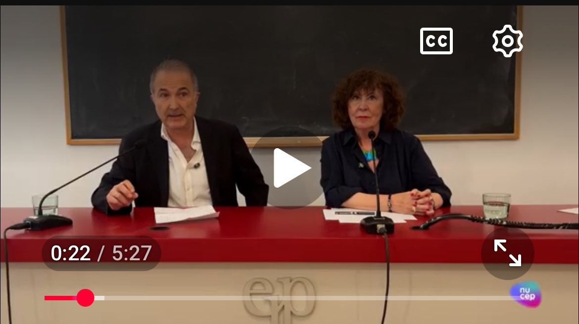 Andrés Borderías y Araceli Fuentes nos presentan el Departamento de Estudios de Psicoanálisis en las Instituciones que se impartirá en el curso 2025-2026 en la Sección Clínica de Madrid (Nucep).

youtu.be/pn0-IY8EwNU