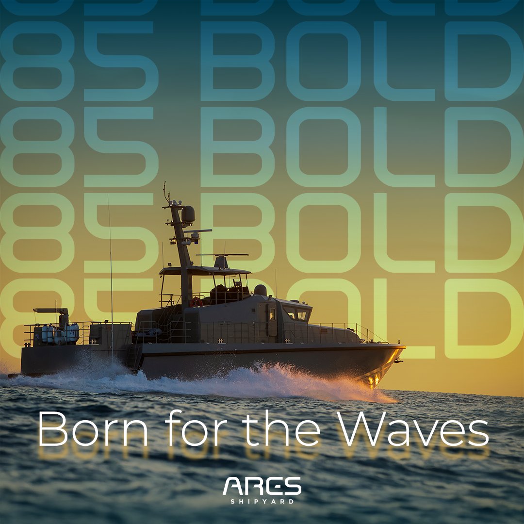 Bold Performance. Unmatched Agility.

Built for excellence, ARES 85 BOLD delivers exceptional speed, control, and reliability.

A true game-changer in maritime security operations.

#ARESShipyard #ARESGlobal #BOLDSeries #FastPatrolCraft #ARES85BOLD