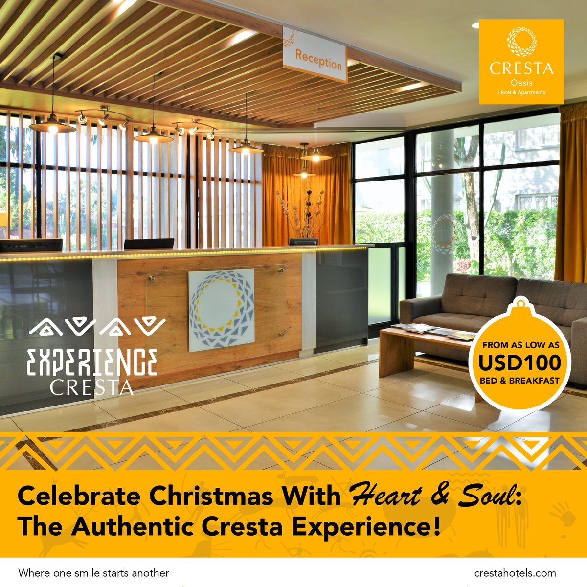 The Authentic Cresta Experience at Cresta Oasis is all about celebrating Christmas With Heart &amp; Soul. We’ve got the perfect setting for your seasonal retreat.

Visit shorturl.at/1wtvw for details!

#AuthenticExperience #ChristmasVibes #HotelAndApartments