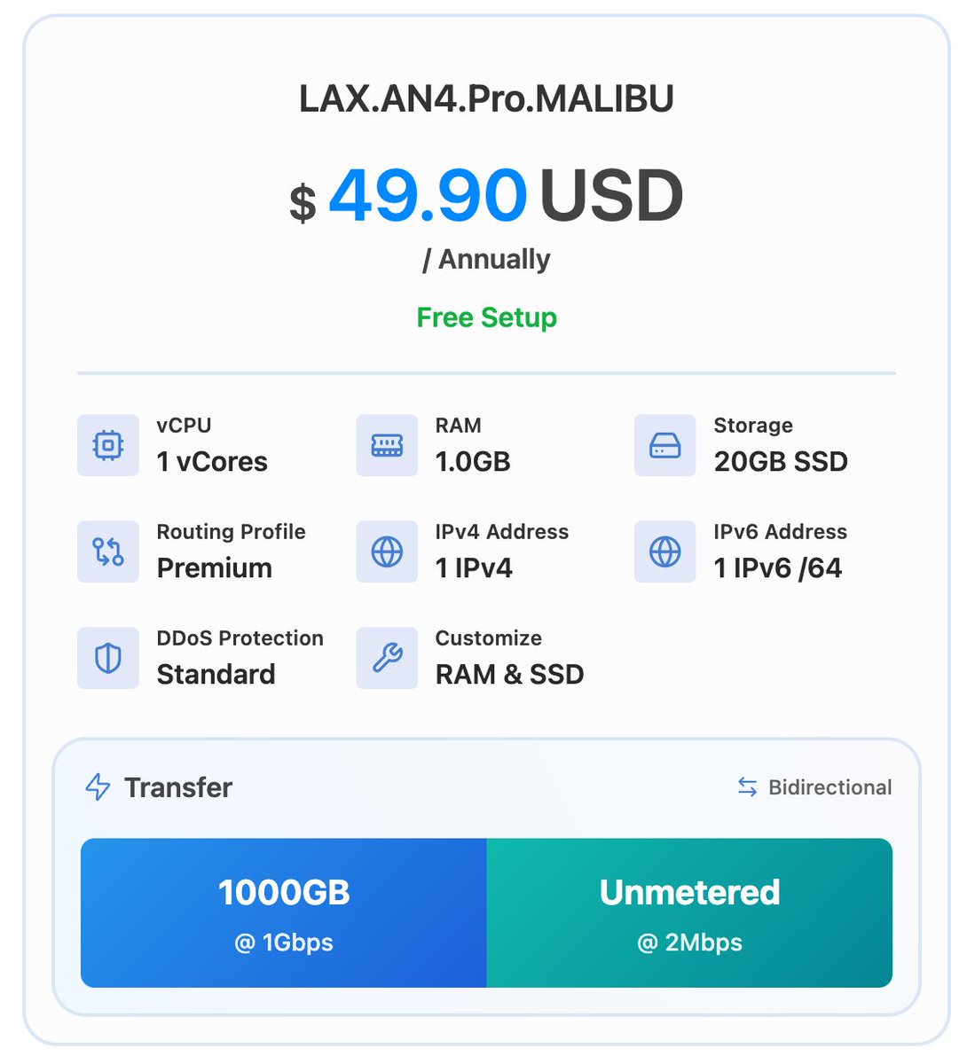 DMIT  终于补货了

LAX Pro套餐（$49.9 一年）提供三网CN2 GIA回程，电信和联通去程直连走CN2，移动去程移动CMIN2（AS58807）；
直达链接：
dmit.io/aff.php?aff=14…

LAX.EB 套餐（$39.9