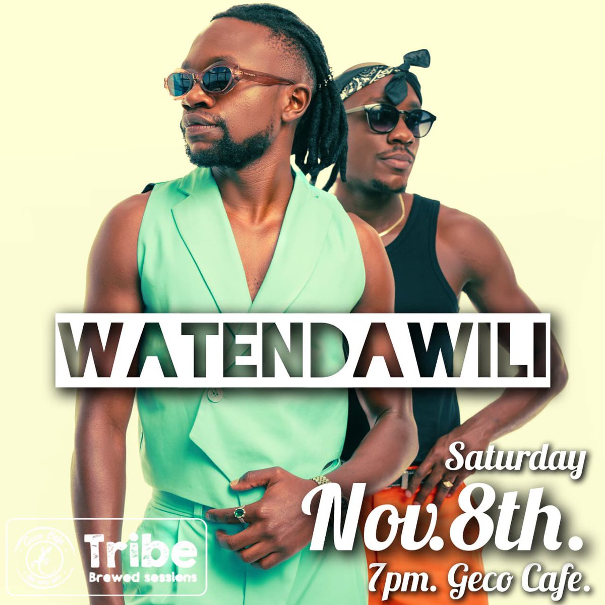 This Saturday ni sisi, band yetu na wewe. See you there!