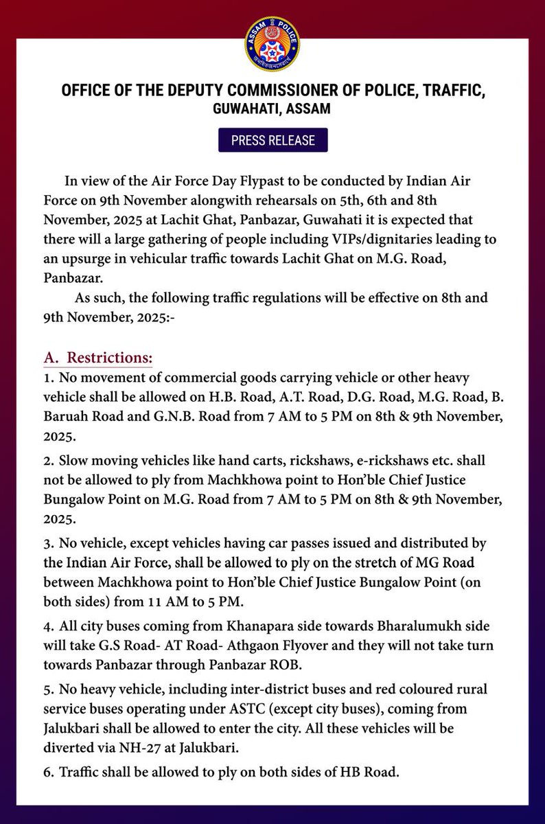 gauravpratimdey's tweet image. Press Release by @GhtyTrafficPol