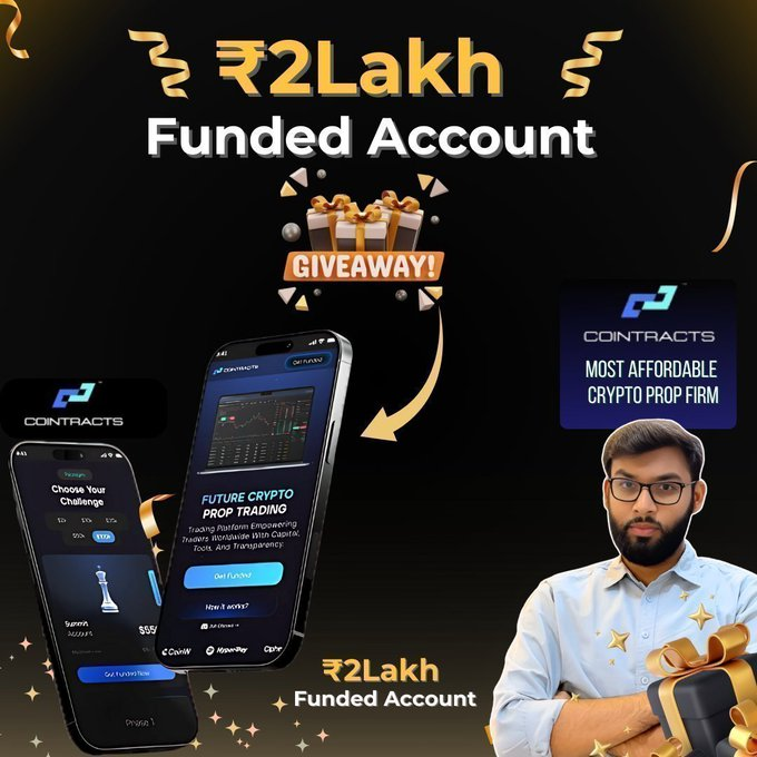 IITian_InCrypto's tweet photo. 🚀GIVEAWAY TIME🚀 
🚀GIVEAWAY TIME🚀 
🚀GIVEAWAY TIME🚀

🔥$2000 Funded Accounts Giveaway Today!!!🔥 
🔥05th Nov Giveaway 🔥 
🔥Life-changing money for many🔥

Rules:

1. Create account on Cointracts and send screenshot in the comments 👇
https://t.co/oizQ4QElpD

2. Like & RT this post!

3. Like and Comment on the Last 5 Posts

4. Comment your Bitcoin Price Prediction for today at 10 pm. Closest Prediction wins! (Fair Distribution, before 8 pm)

📍Daily Result announcement here: https://t.co/reZd1uaWHG