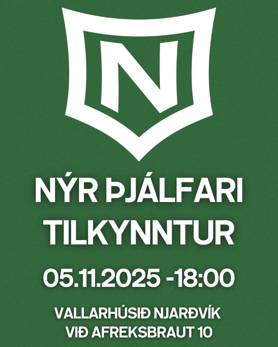 Í dag, miðvikudaginn 5. nóvember klukkan 18:00 býður Knattspyrnudeild Njarðvíkur til opins fundar í vallarhúsi Njarðvíkur
Tilefnið er að undirritaður verður samningur við nýjan aðaliðsþjálfara mfl karla

Opið öllum og allir velkomnir í vallarhúsið í kaffi!

Fyrir Fánann og UMFN!