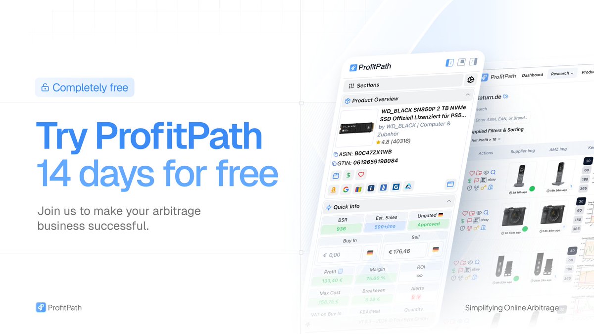 Recent designs for ProfitPath 🌐