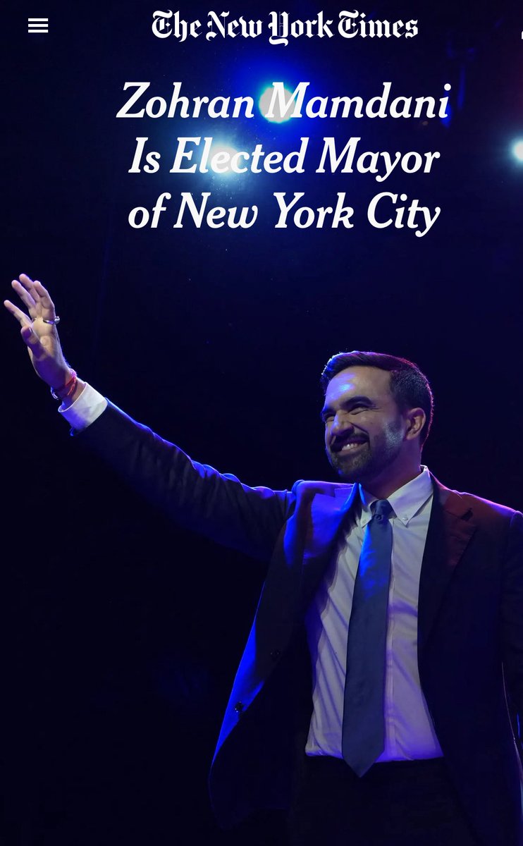 sufuster's tweet image. #Mamdani, musulmán, joven y demócrta, es la nueva pesadilla de #Trump. El política de moda en USA