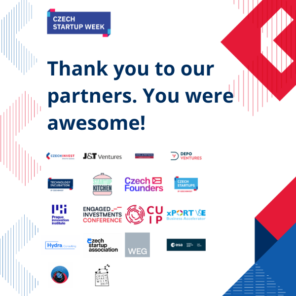#Thankyou 🌱 

Czech Startup Week 2025 is behind us and we would like to thank everyone who helped make it happen. 🙏

#partners #CzechStartupWeek2025