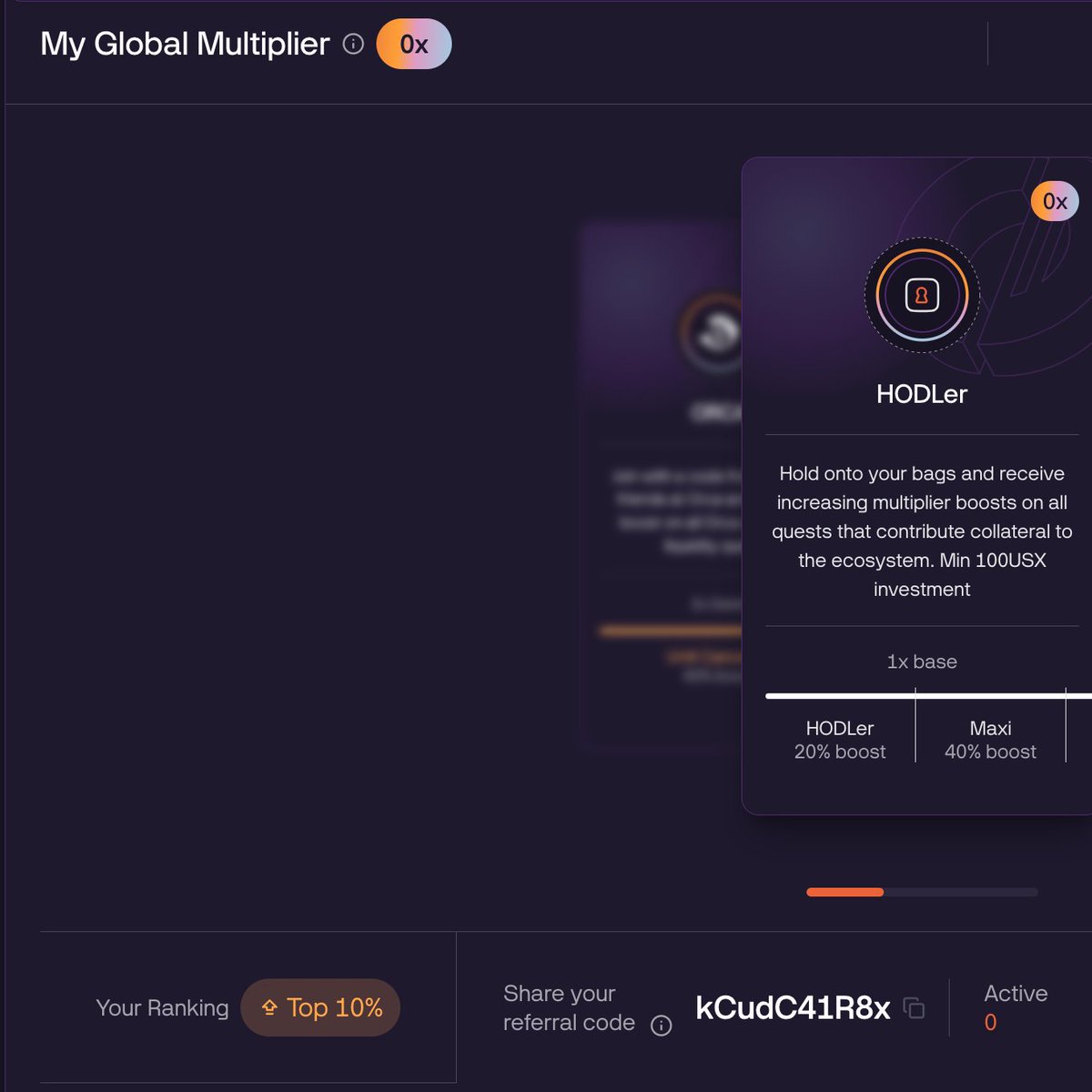 JPCrypto618's tweet image. On @solsticefi, I&apos;ve moved up from the bottom 90% to the top 10% by being intentional about stacking flares.

Today, I want to add to my eUSX position so as to rank higher. 

Feel free to use my referral code: kCudC41R8x

GM frens!