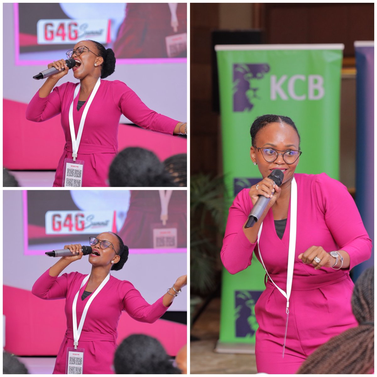 Irene Esther Mutuzo glowing as she delivered an exceptional poem titled “HEY SINGLE LADY… “ at the #G4GSummit2025