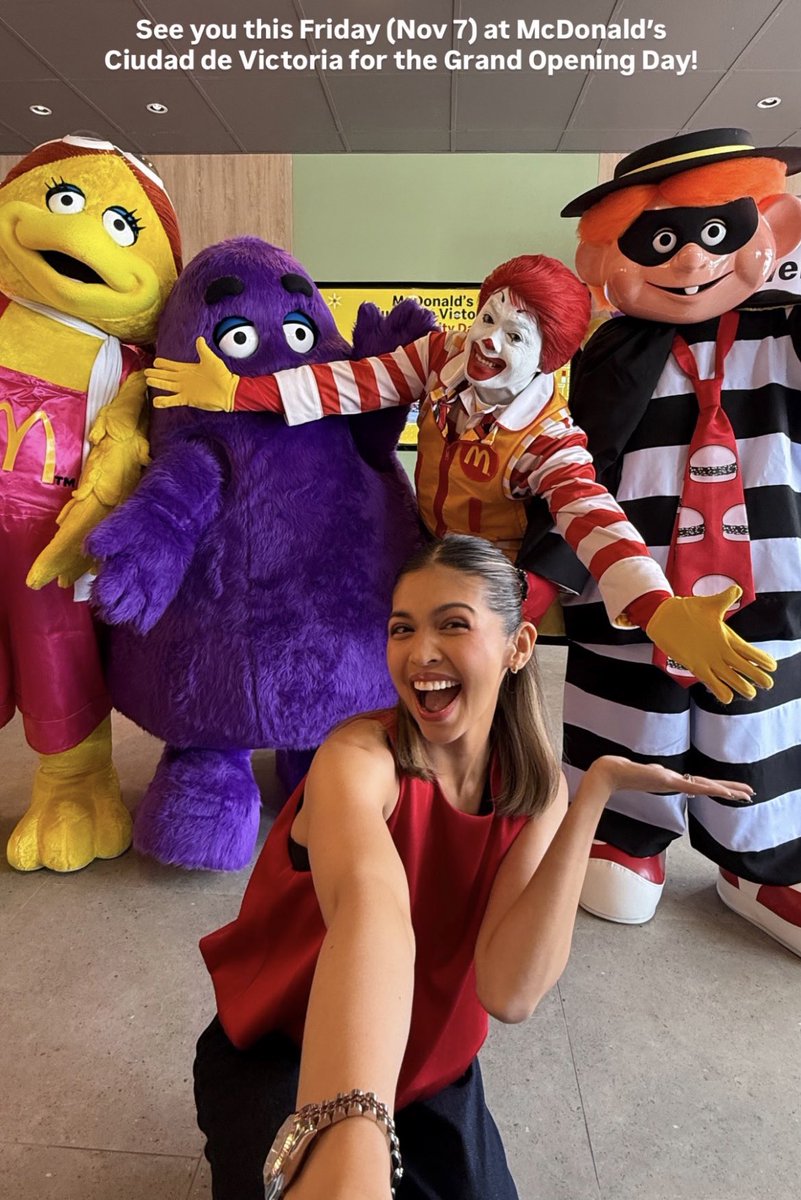 violahabon's tweet image. Maine’s IGs: See you this Friday (Nov 7) at McDonald&apos;s Ciudad de Victoria for the Grand Opening Day! @mainedcm #MaineMendoza