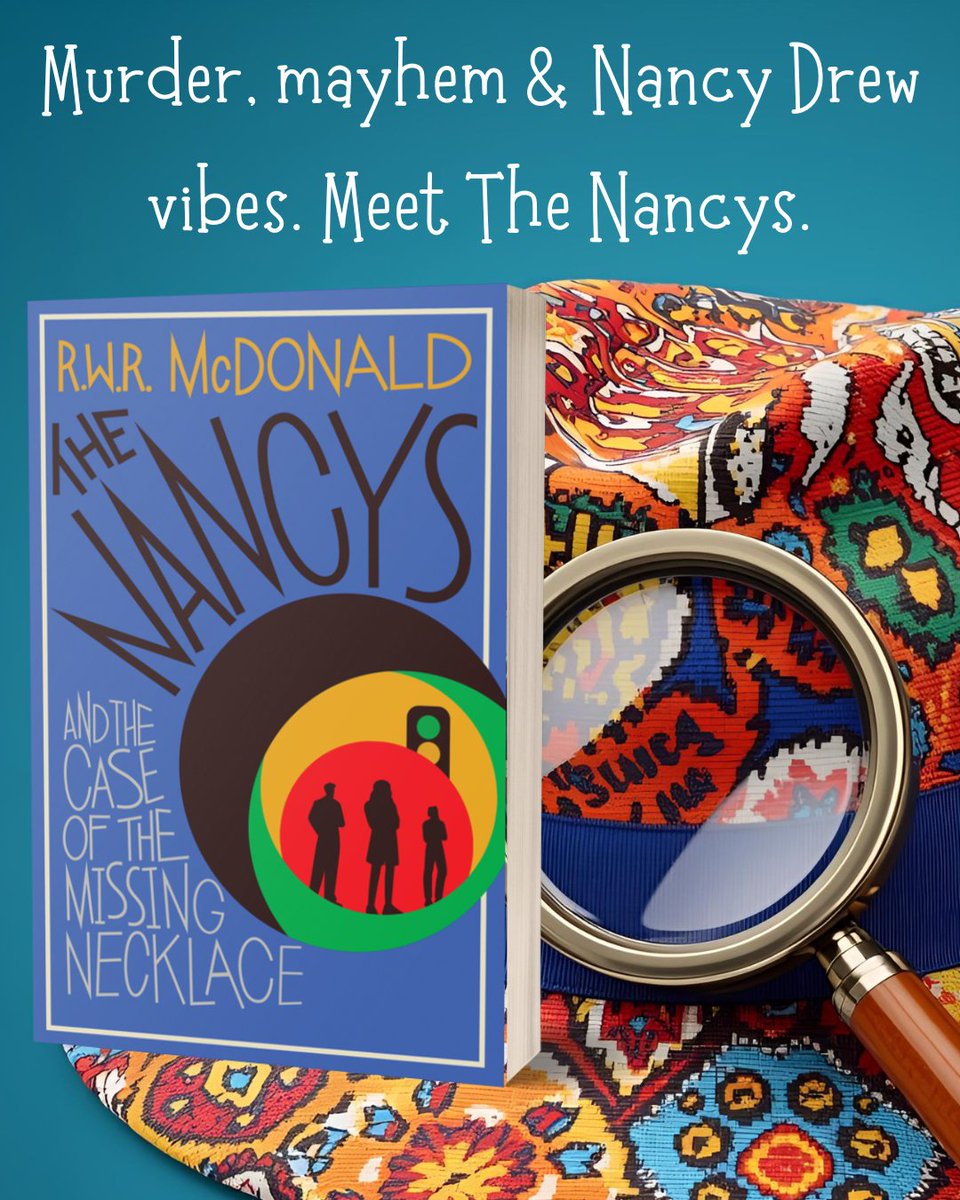 🔎 Murder, mayhem &amp; Nancy Drew vibes!

In R.W.R. McDonald’s The Nancys and the Case of the Missing Necklace, Tippy, her uncle &amp; his boyfriend form a chaotic detective club to solve a small-town murder.
Funny, fearless &amp; twisty.

Out 20/11
💎 bit.ly/4mHDbiE

#BookTwitter