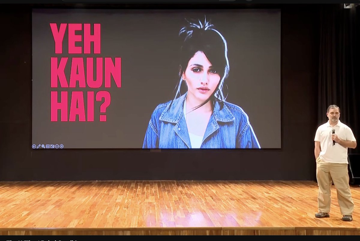 media24india's tweet image. हरियाणा वोटर लिस्ट में ब्राजील मॉडल की फोटो से 22 बार फर्जी वोटिंग, राहुल गांधी ने बड़ा आरोप लगाया। यह चुनावी साजिश है, जिसमें 25 लाख फर्जी वोट डाले गए हैं।

#RahulGandhi #LivePressConference #VoteChori #Live