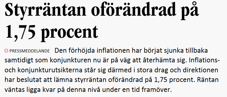 Inga överraskningar från Rix...